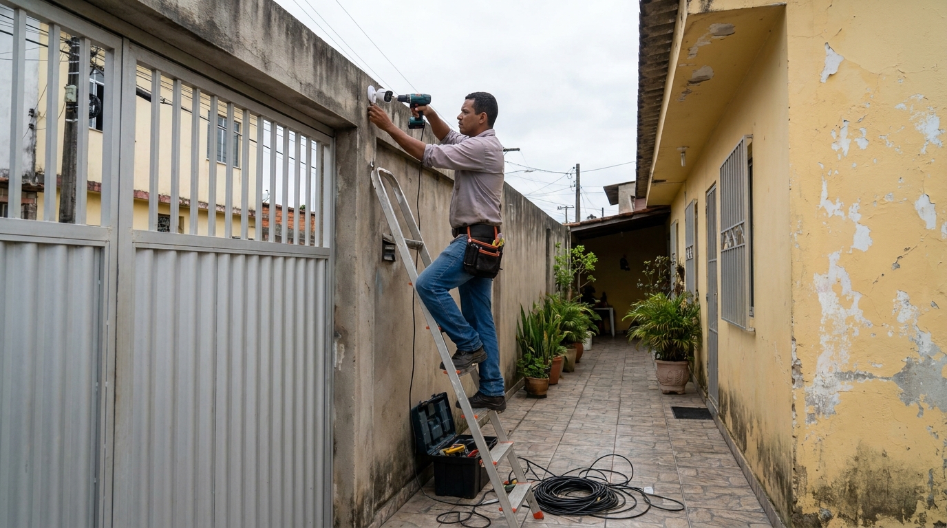 Passagem de cabeamento em Recife‑PE